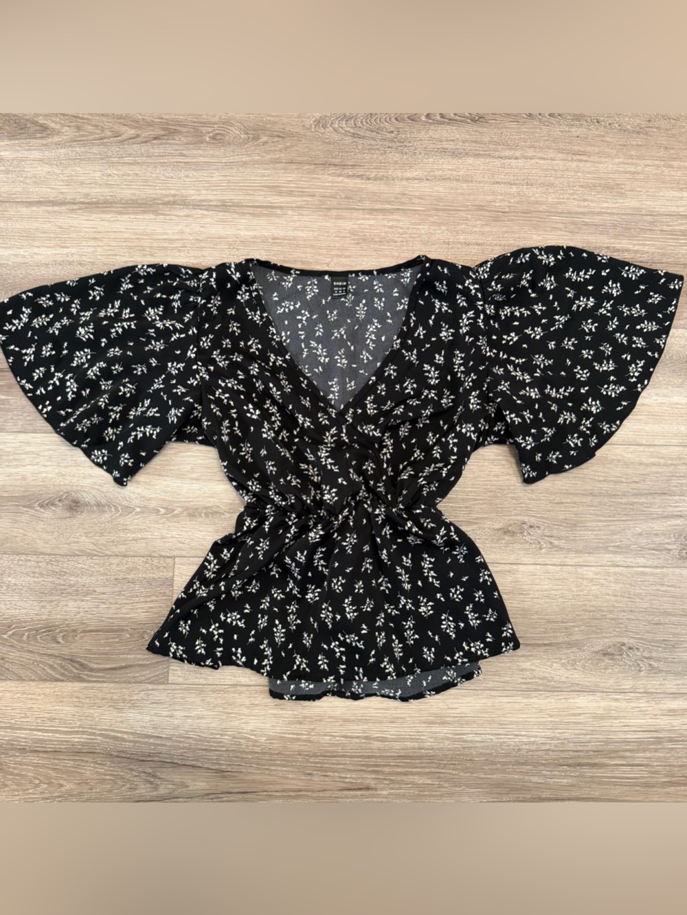 Floral Black Women’s Top